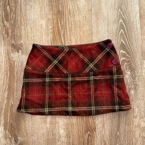 Forever 21 Red Plaid Mini Skirt